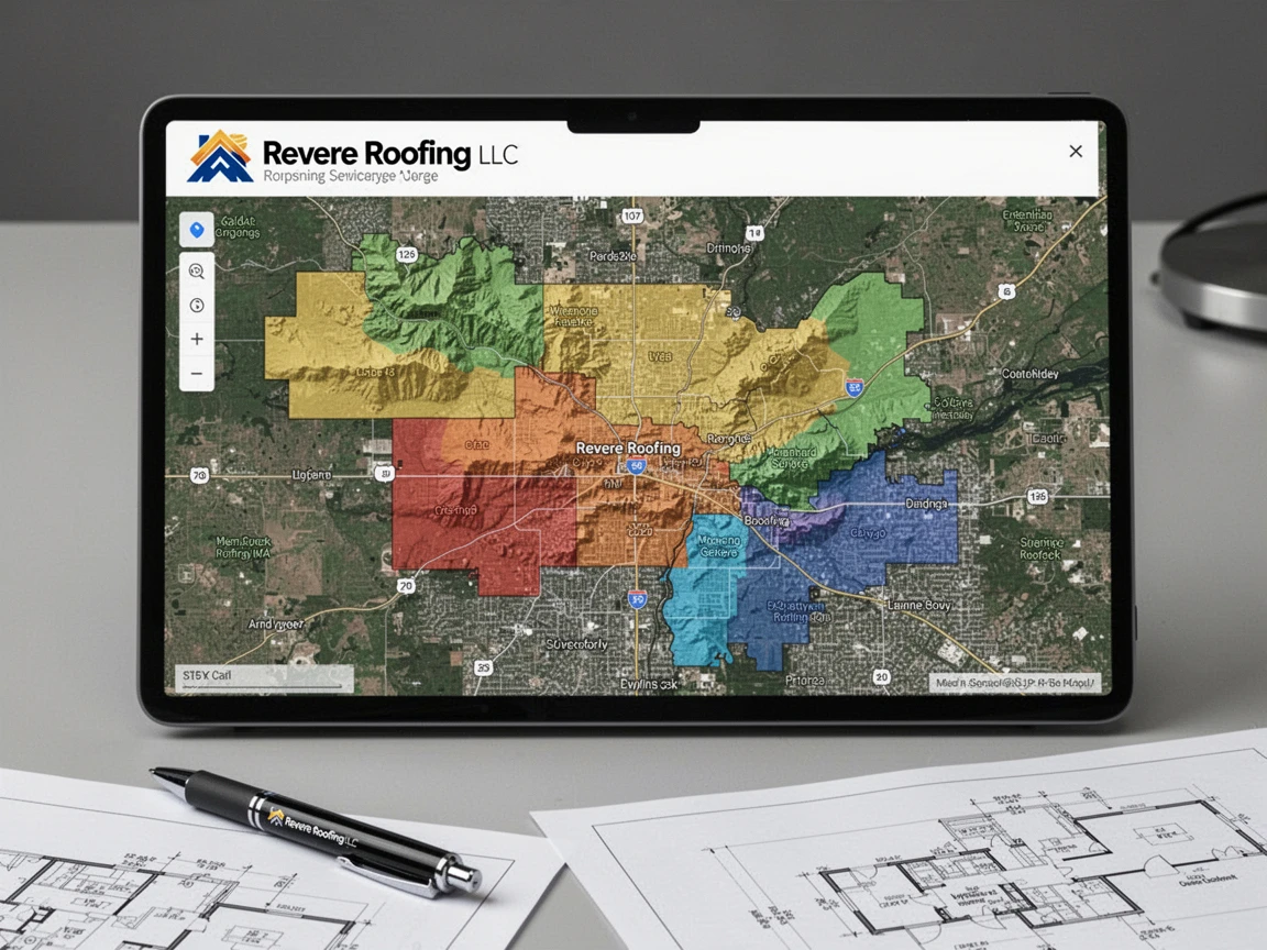 Roofing Service Areas Map